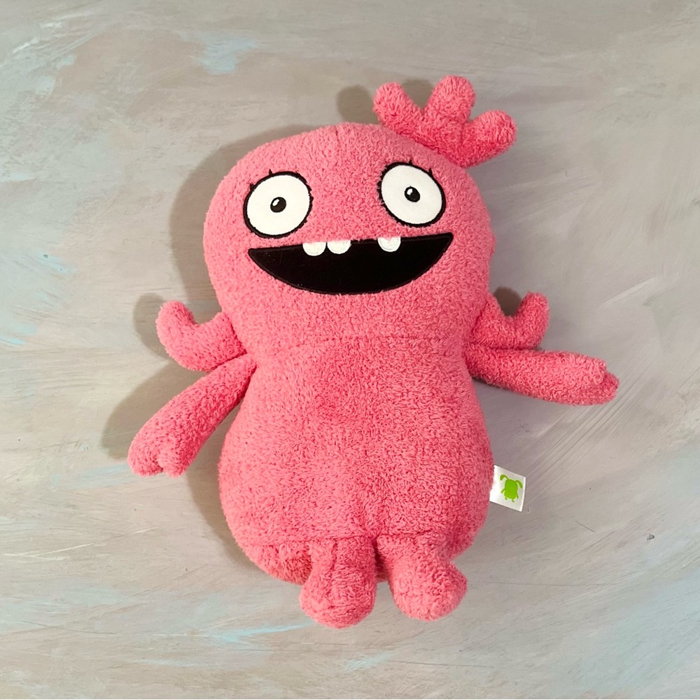 Pink UglyDoll Plush Original Limited Edition Ox’s Girlfriend Babo’s Cousin Sound